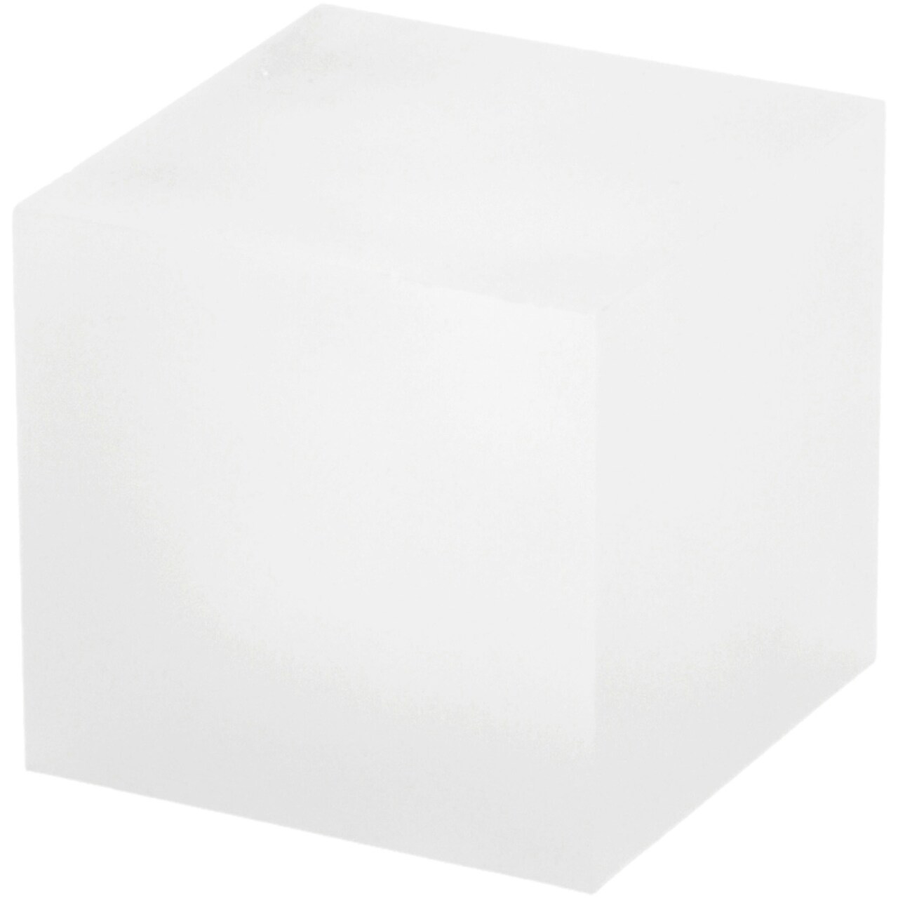 Plymor Frosted Acrylic Square Display Block, 2" H x 2" W x 2" D